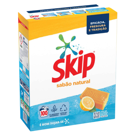 SKIP SABAO NATURAL DETERGENTE EN PO 100ds 2x5Lt