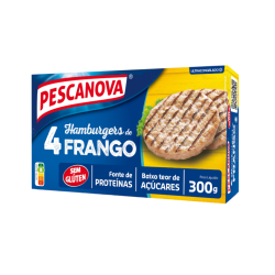 PESCANOVA HAMBURGER FRANGO S/GLUTEN 10x300gr