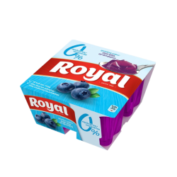 ROYAL GELATINA FRESCA MIRTILLO LIGHT 12x(4x90gr)
