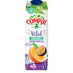 COMPAL LARANJA-MARACUJA 12x1L