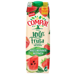 COMPAL 100% FRUTA MACA-MORANGO-MELANCIA 12x1L