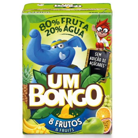 UM BONGO "MISTURA DE FRUTAS" TETRA 8x3x20cl