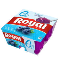 ROYAL GELATINA FRESCA MIRTILLO LIGHT 12x(4x90gr)