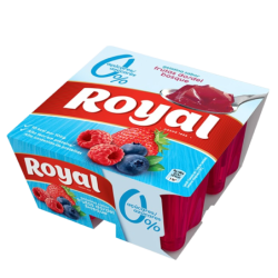 ROYAL GELATINA FRESCA FRUTOS D.BOSQUE LIGHT 12x(4x90gr)