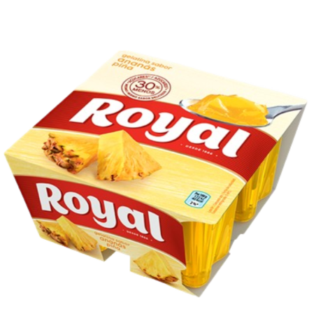 ROYAL GELATINA FRESCA ANANAS 12x(4x90gr)