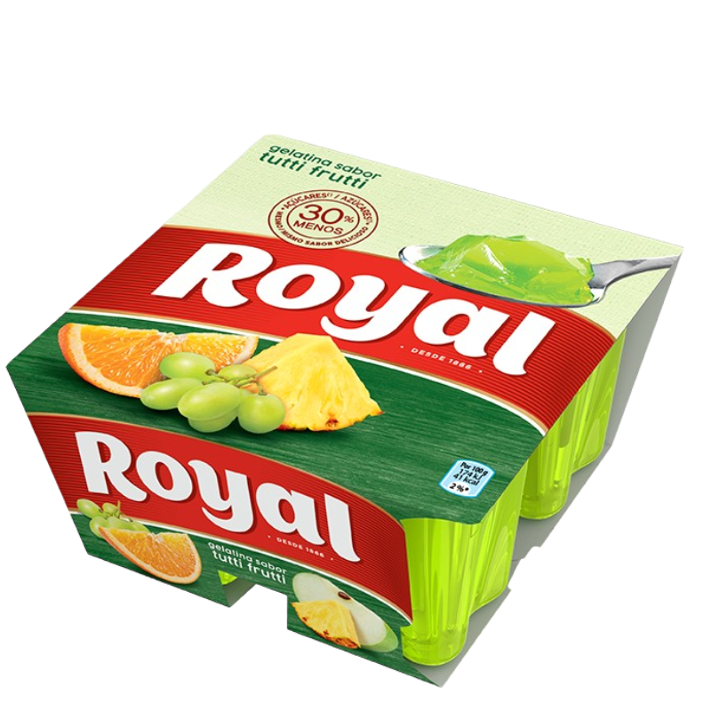 ROYAL GELATINA FRESCA TUTTI FRUTTI 12x(4x90gr)